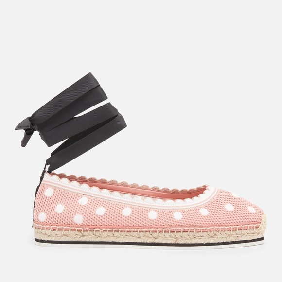 KATE SPADE NEW YORK Knottingham Polka-Dot Knit Espadrilles - Picture 1 of 6